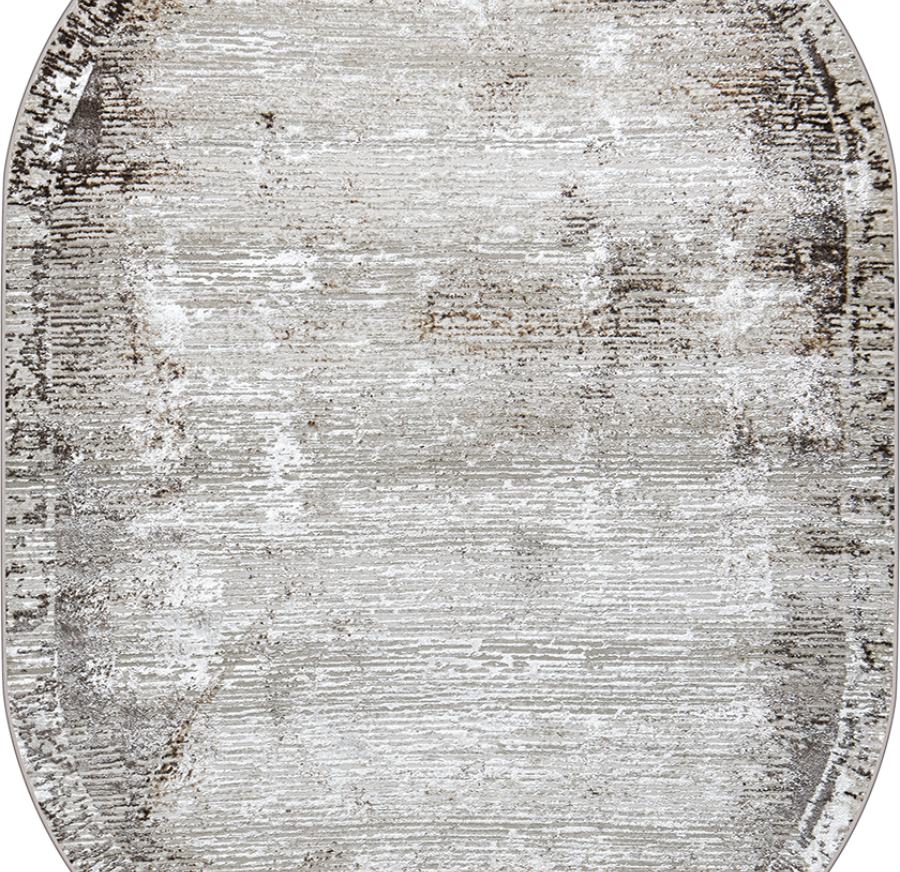 38548A oval BROWN FLS / CREAM FL