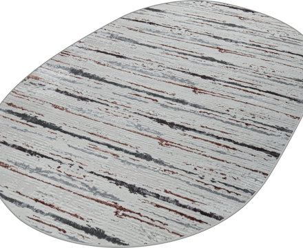 38462A oval ROSE FLS / L.GREY