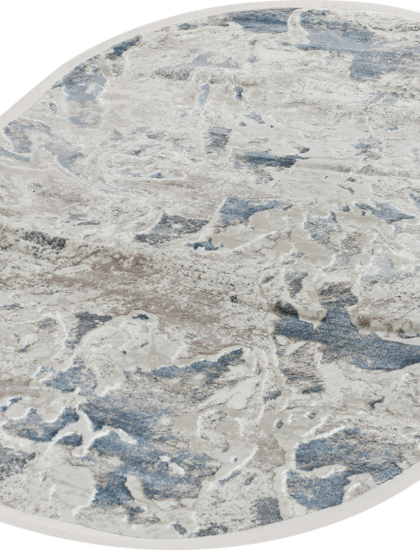 39877A oval BLUE / CREAM