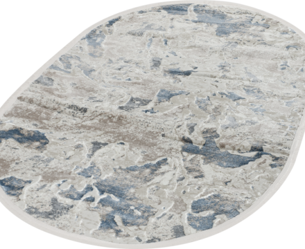 39877A oval BLUE / CREAM