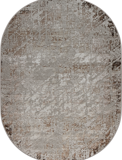 38551A oval BROWN FLS / CREAM FL