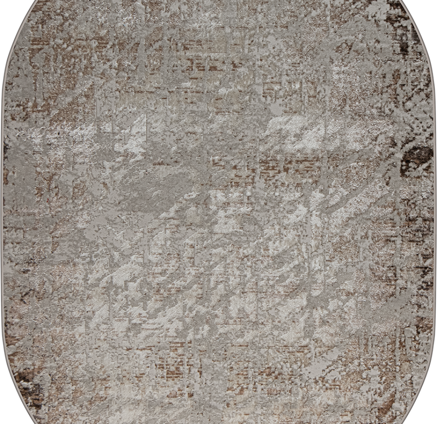 38551A oval BROWN FLS / CREAM FL