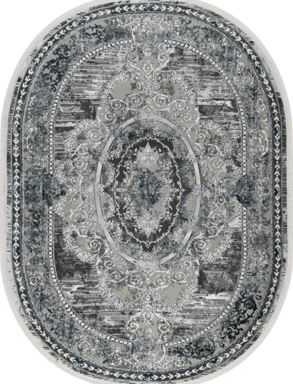 51386A oval BLUE / L.GREY