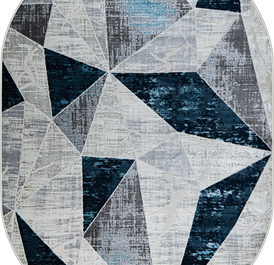 37515A oval BLUE FLS / L.GREY