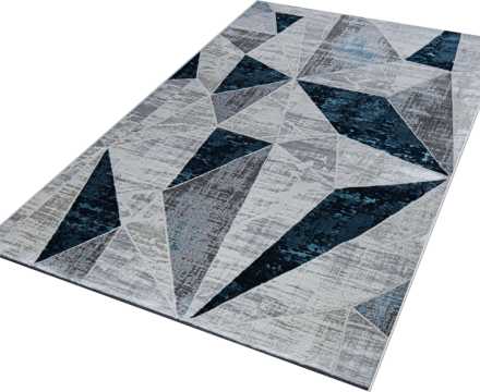 37515A r BLUE FLS / L.GREY