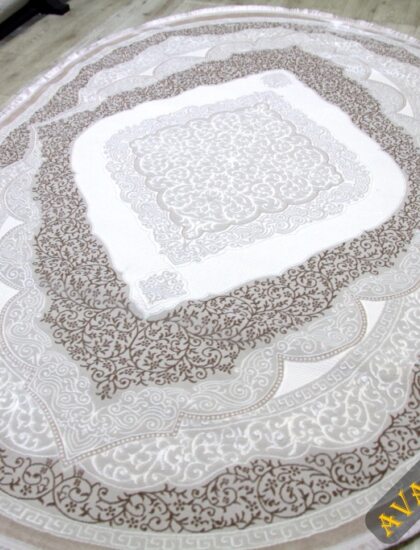 36846B oval L.BEIGE / D.VIZON