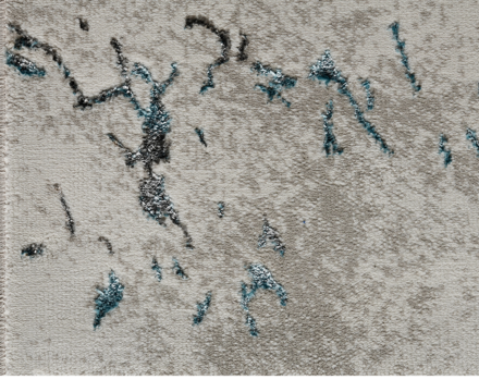 40834A r BLUE FLS / BEIGE COK