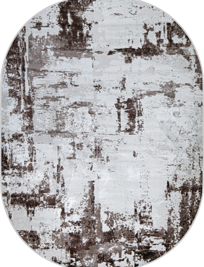 37342A oval BROWN / D.BEIGE