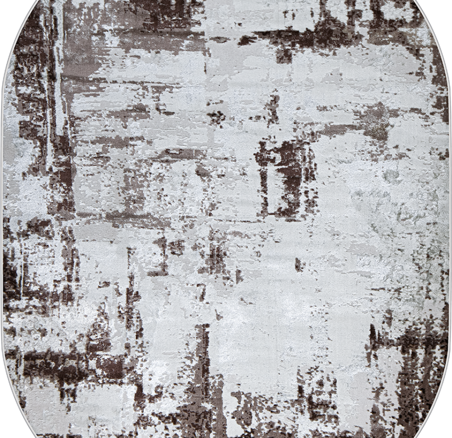 37342A oval BROWN / D.BEIGE