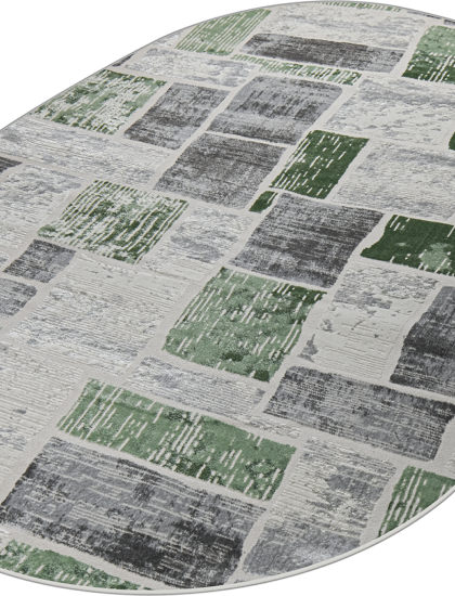 38471A oval GREEN FLS / L.GREY