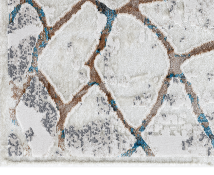 37888A stan BLUE FLS / BEIGE FLS