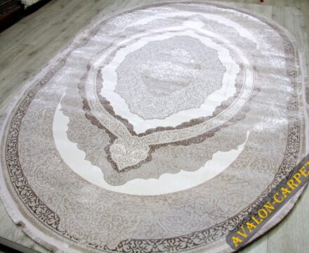 36845A oval L.BEIGE / D.VIZON