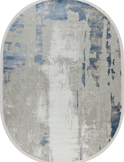 51273B oval BLUE / CREAM