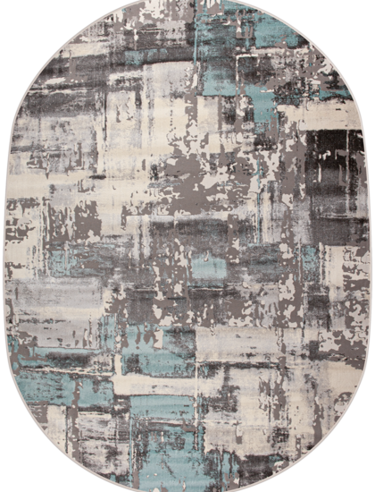 36966X oval GREY / BLUE