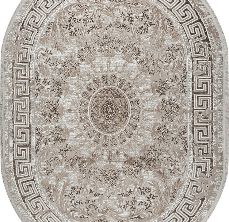 37545A oval BROWN / BEIGE