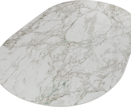 38896A oval GREEN FLS / BEIGE CK