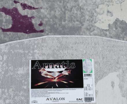 36506A oval GREY / LILA