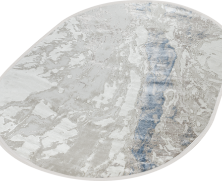 51266B oval BLUE / CREAM