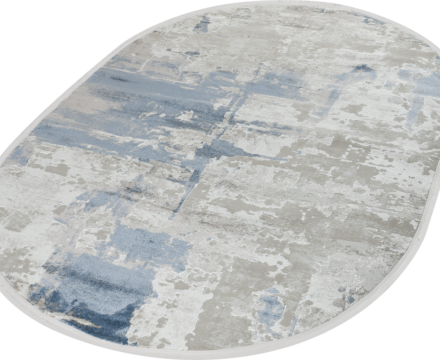 51272B oval BLUE / CREAM