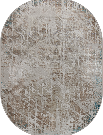 38551A oval BLUE FLS / CREAM FLS