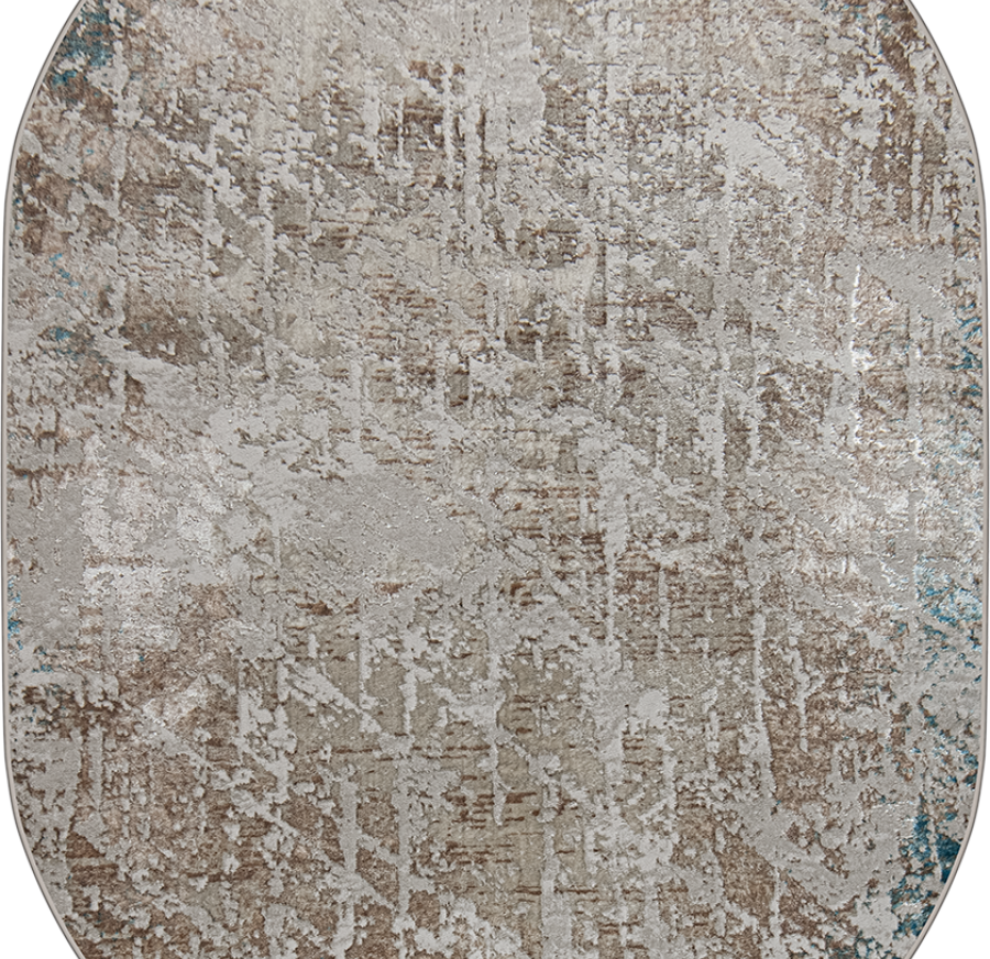 38551A oval BLUE FLS / CREAM FLS