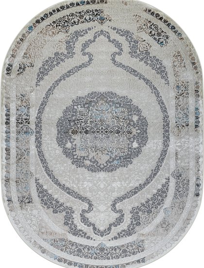 37906B oval CREAM FLS / BEIGE FL