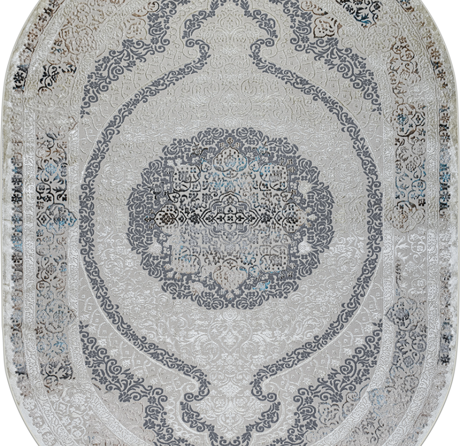 37906B oval CREAM FLS / BEIGE FL