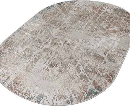 38551A oval BLUE FLS / CREAM FLS