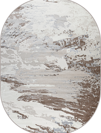 38112A oval BEIGE / D.BEIGE