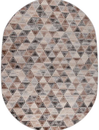 36853A oval L.BEIGE / GREY