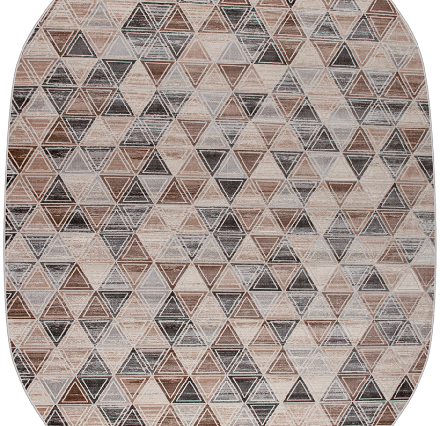 36853A oval L.BEIGE / GREY