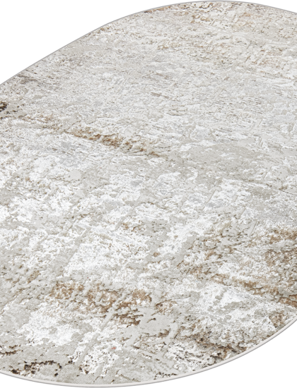 38551A oval BROWN FLS / CREAM FL