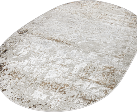 38551A oval BROWN FLS / CREAM FL