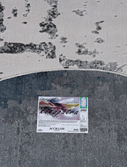 36897J oval BLUE FLS / L.GREY