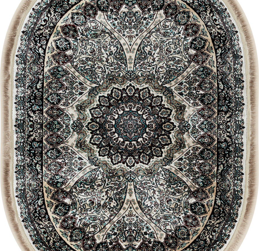 20273A oval CREAM / NAVY