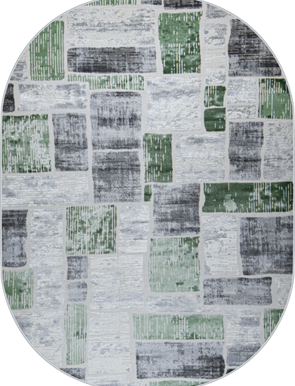 38471A oval GREEN FLS / L.GREY