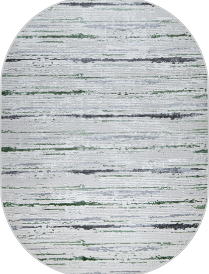 38462A oval GREEN FLS / L.GREY