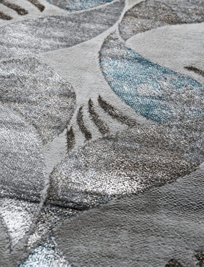 36896A oval BLUE FLS / BEIGE FLS