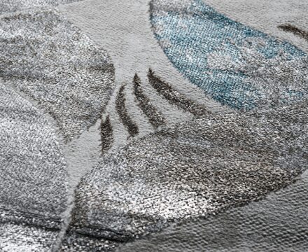 36896A oval BLUE FLS / BEIGE FLS