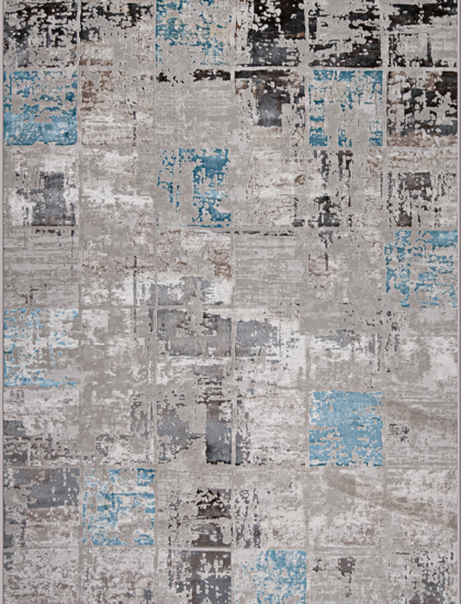 37890A r BLUE FLS / BEIGE FLS