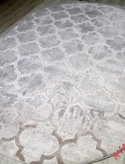 36557A oval L.BEIGE / L.BEIGE