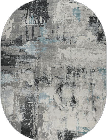 36506A oval BLUE / L.GREY