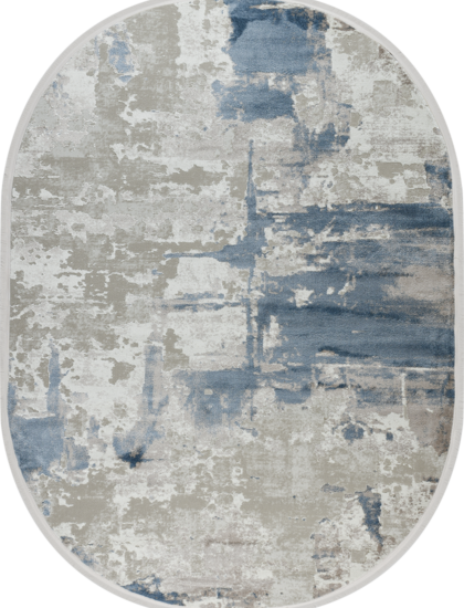 51272B oval BLUE / CREAM