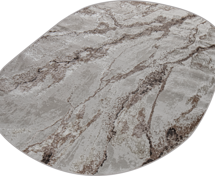 38552A oval BROWN FLS / CREAM FL