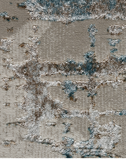 40842A stan BLUE FLS / BEIGE COK