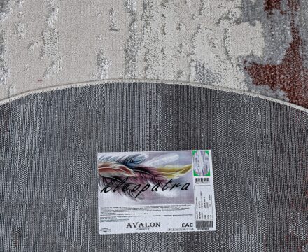 37107A oval ROSE FLS / L.GREY