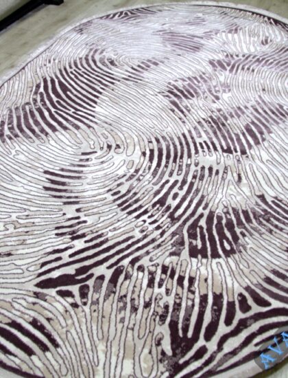 36911A oval LILA / BEIGE