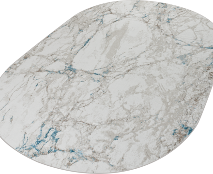 38896A oval BLUE FLS / BEIGE FLS