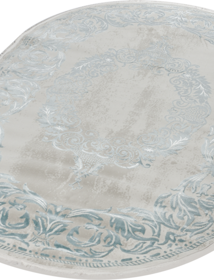 36567A oval BLUE / L.BEIGE