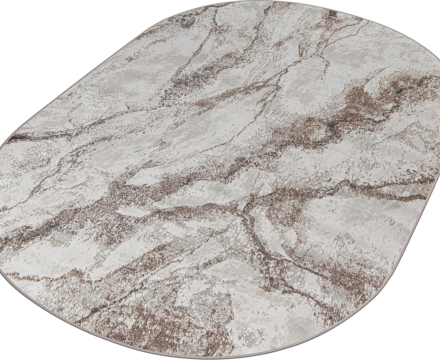 38552A oval GREY FLS / CREAM FLS